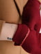 Перчатки текстильные бордовые | 6493524 | фото 4