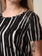 Блуза черная в полоску | 6493672 | фото 4