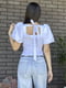 Блуза белого цвета с коротким рукавом | 6493737 | фото 4