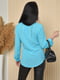 Блуза голубого цвета | 6493744 | фото 3