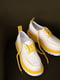Туфли бело-желтые с рельефной подошвой | 6493772 | фото 4