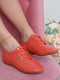 Туфли кораллового цвета на шнуровке | 6493803 | фото 2