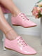 Туфли розового цвета на шнуровке | 6493805 | фото 2