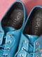 Туфли голубого цвета на шнуровке | 6493807 | фото 4