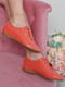Туфли кораллового цвета на шнуровке | 6493808 | фото 2