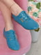 Туфлі блакитного кольору на шнурівці | 6493809 | фото 2