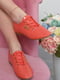 Туфлі коралового кольору на шнурівці | 6493811 | фото 2