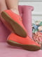 Туфли кораллового цвета на шнуровке | 6493811 | фото 3
