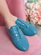 Туфли голубого цвета на шнуровке | 6493812 | фото 2