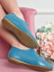 Туфли голубого цвета на шнуровке | 6493812 | фото 3