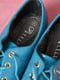 Туфли голубого цвета на шнуровке | 6493812 | фото 4