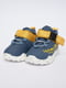 Кросівки синьо-жовті із принтом | 6494092 | фото 4