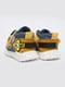 Кросівки синьо-жовті із принтом | 6494092 | фото 5