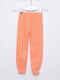 Штаны пижамные оранжевого цвета в горошек | 6494361 | фото 2