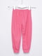 Штаны пижамные розового цвета в горошек | 6494363