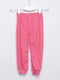 Штани піжамні рожевого кольору в горошок | 6494363 | фото 2