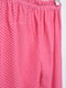 Штаны пижамные розового цвета в горошек | 6494363 | фото 3