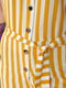 Комбинезон-шорты желтый в полоску | 6494663 | фото 4