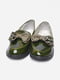 Туфли с бантиком зеленого цвета | 6495046 | фото 4
