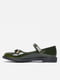 Туфли с бантиком зеленого цвета | 6495047 | фото 2