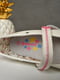 Туфли белого цвета с розовой вставкой | 6495053 | фото 4