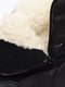 Сапоги зимние черного цвета на липучке с декором | 6495196 | фото 6