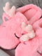 Тапочки рожевого кольору з тваринами | 6495302 | фото 4