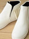 Ботинки белые на молнии | 6495594 | фото 4