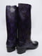 Чоботи гумові чорно-фіолетові з принтом | 6495702 | фото 5