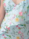 Сарафан голубой с цветочным принтом | 6496074 | фото 4