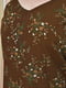 Сарафан коричневого цвета с цветочным принтом | 6496084 | фото 4