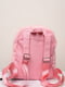 Рюкзак меховой розовый с сердечком | 6496200 | фото 3