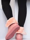 Ботинки женские зима розового цвета Уценка (153819) | 6496533 | фото 3