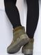 Ботинки женские зима зеленого цвета Уценка р.38 (153821) | 6496534 | фото 3