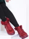Ботинки женские зима бордового цвета размер 36 Уценка (153823) | 6496536 | фото 2