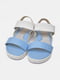 Босоножки детские голубого цвета Уценка р.29 (156818) | 6496598 | фото 4