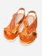 Босоножки детские оранжевого цвета Уценка (156821) | 6496601 | фото 4