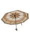Зонт-полуавтомат коричневый в принт | 6496703 | фото 2