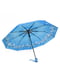 Зонт-полуавтомат голубой с принтом | 6496704 | фото 2