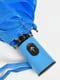 Зонт-полуавтомат голубой с принтом | 6496704 | фото 3