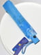 Зонт-полуавтомат голубой с принтом | 6496704 | фото 4