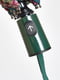 Зонт-полуавтомат зеленый в принт | 6496706 | фото 3