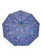 Зонт-полуавтомат сиреневого цвета в принт | 6496708
