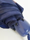 Зонт-полуавтомат сине-фиолетовый в принт | 6496723 | фото 3