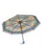 Зонт-полуавтомат бирюзового цвета в принт | 6496727 | фото 2