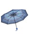 Зонт-полуавтомат синий в клетку | 6496728 | фото 2