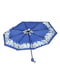 Зонт-полуавтомат синий с принтом | 6496729 | фото 2