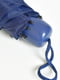 Зонт-полуавтомат синий с принтом | 6496729 | фото 3