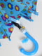 Зонт-полуавтомат голубой в принт | 6496733 | фото 4