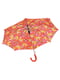 Зонт-полуавтомат красный в принт | 6496734 | фото 2